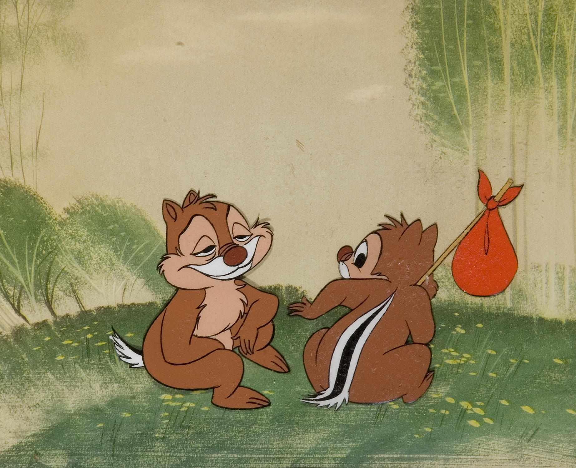 Appraisal: A Walt Disney celluloid of Chip 'n' Dale s gouache