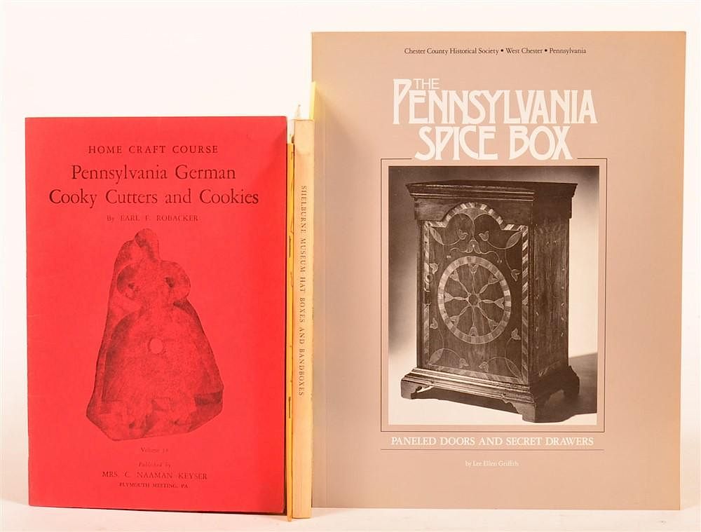 Appraisal: vols Books on Cookie Cutters Spice Boxes Robacker Penna German