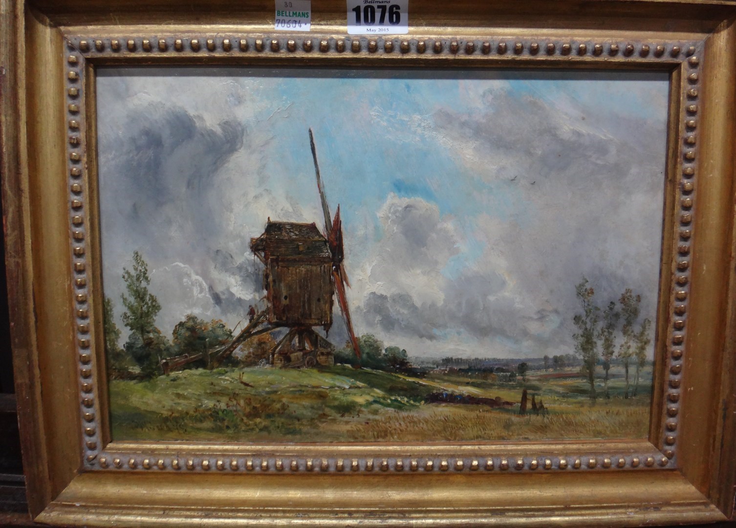 Appraisal: William Joseph J C Bond - Windmill in a landscape