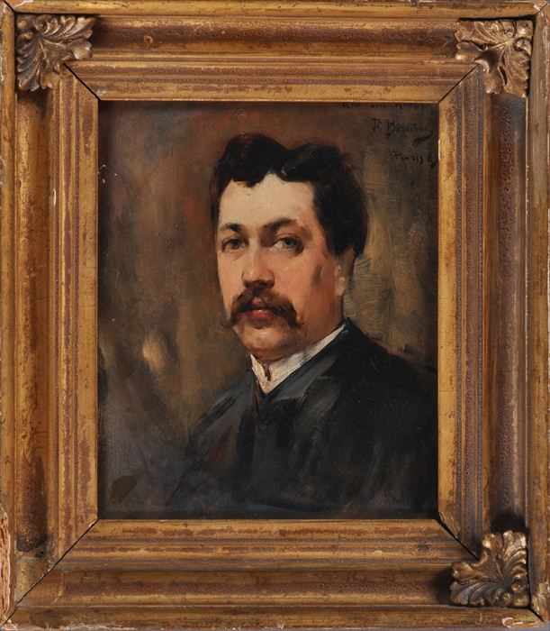 Appraisal: FERRY P BERATON - PORTRAIT OF A GENTLEMAN Oil on