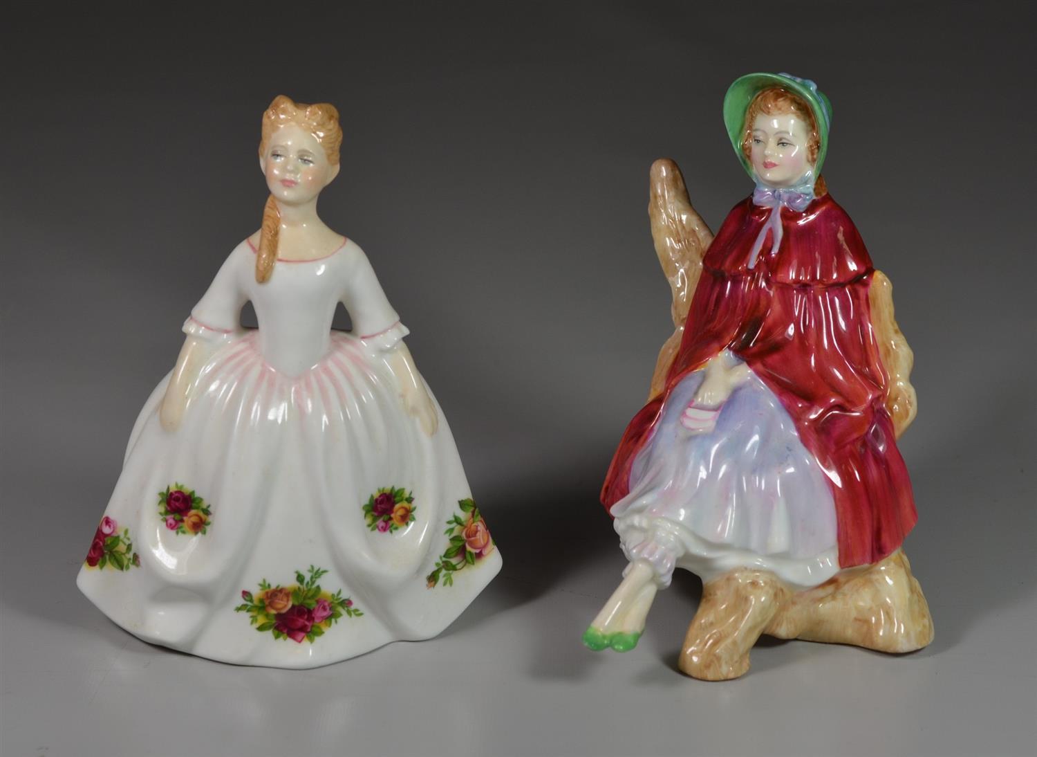 Appraisal: Royal Doulton bone china figurines Old Country Roses HN Sally