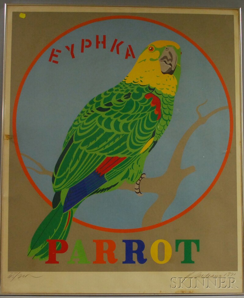 Appraisal: Robert Indiana American b Parrot from the DECADE Portfolio edition