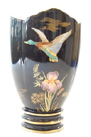 Appraisal: CARLTON WARE ART DECO ENAMELLED VASE