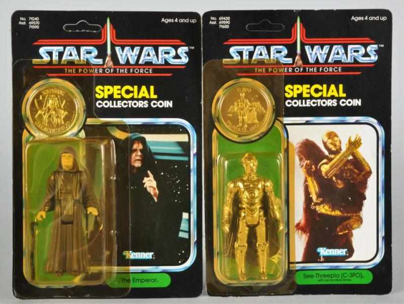 Appraisal: Lot of Star Wars POF Carded Figures Description Includes C-