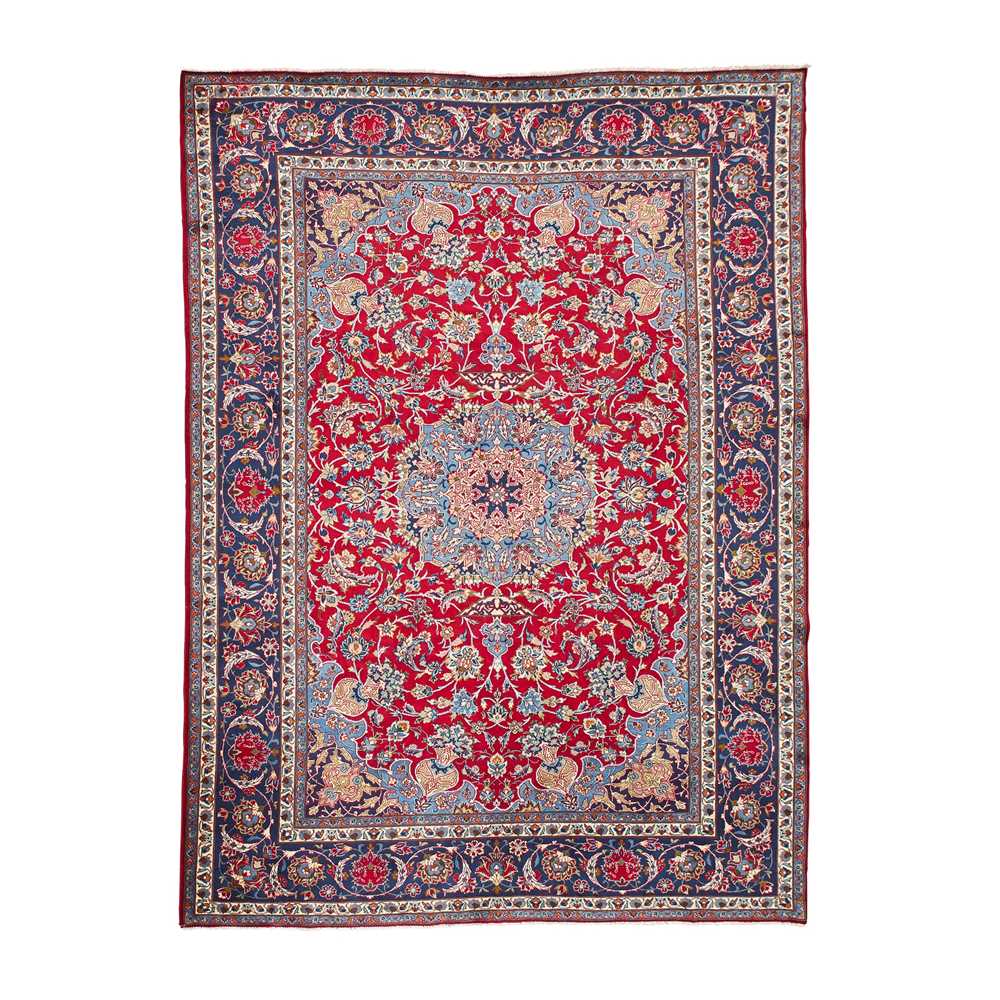 Appraisal: TABRIZ CARPET NORTHWEST PERSIA LATE TH CENTURY the crimson red