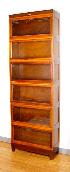 Appraisal: GLOBE WERNICKE BARRISTER STACKING BOOKCASE stack case paneled sides approx