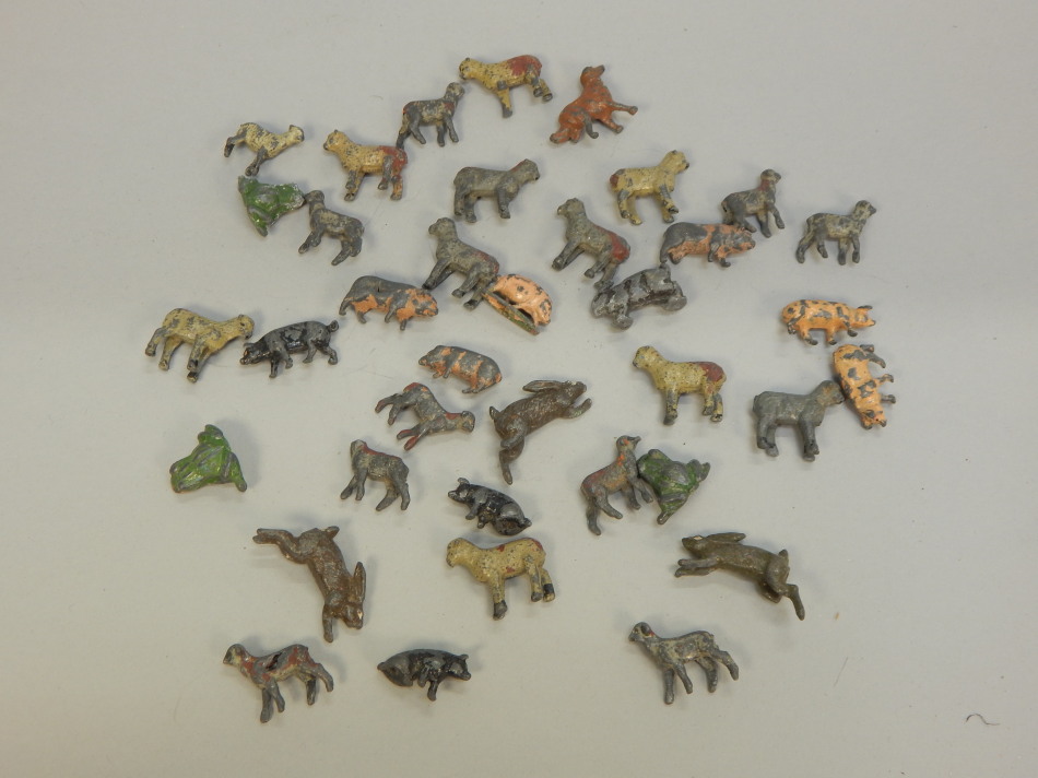 Appraisal: A collection of thirty seven Britains Hills small lead animals