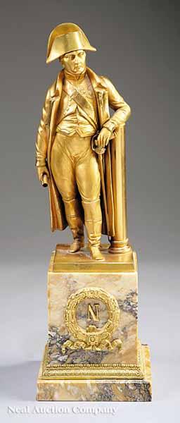 Appraisal: A French Gilt Bronze Figure of Napoleon late th early