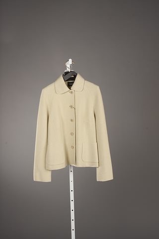 Appraisal: Akris sage cashmere jacket with button front and front pockets