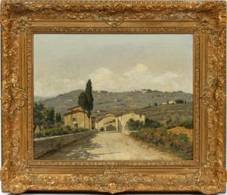 Appraisal: ROBERTO SGRILLI OIL ON CANVAS TH C ROBERTO SGRILLI ITALIAN