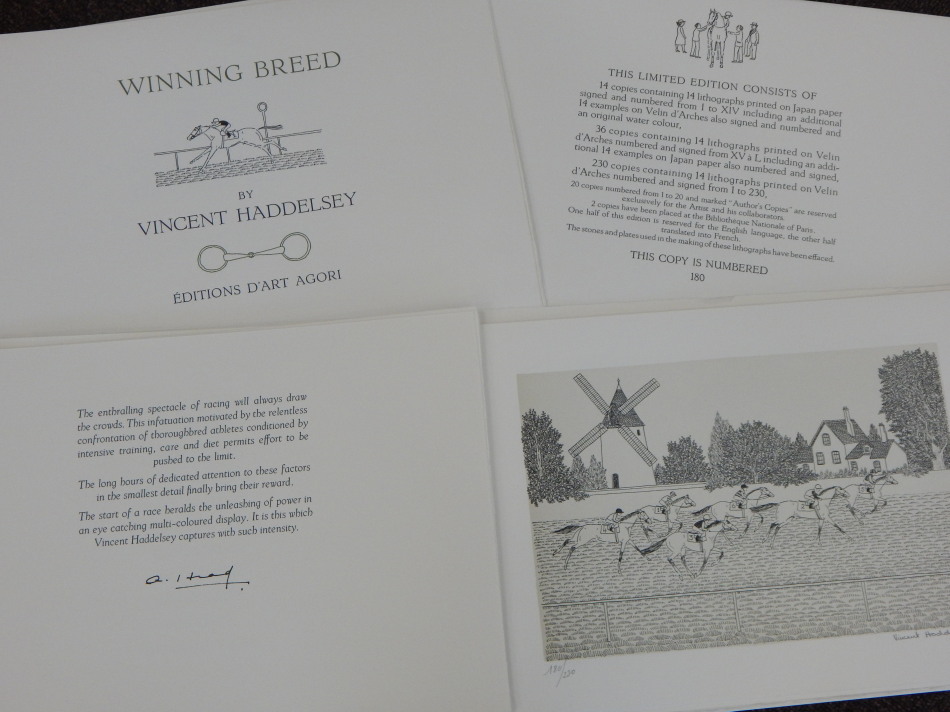 Appraisal: Vincent Haddelsey - Winning Breed artist signed edition numbered