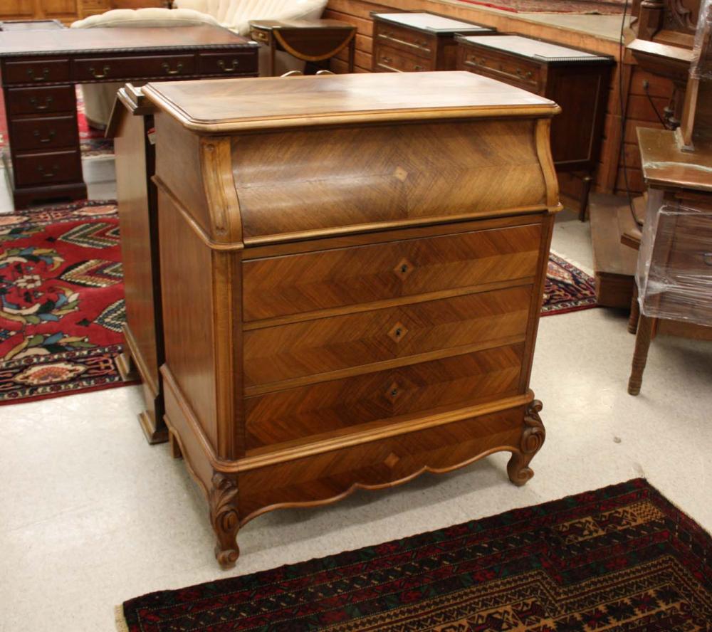 Appraisal: LOUIS XV STYLE LIFT-TOP COMMODE WASHSTAND Continental late th century