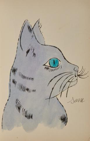 Appraisal: WARHOL ANDY Cats Name d Sam and One Blue Pussy