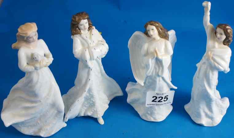 Appraisal: Royal Doulton Figures Christmas Day HN Loving You HN Aurevoir