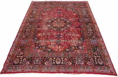 Appraisal: A Large Tabriz Estate Carpet Thick wool on cotton weft