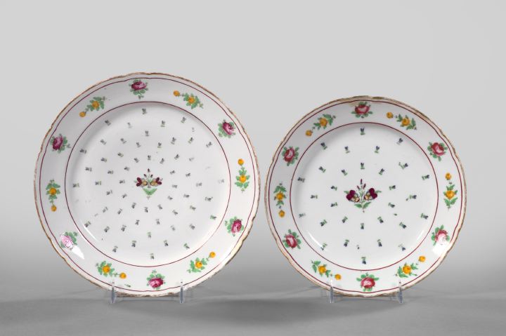 Appraisal: Two Paris Porcelain Graduated Chargers fourth quarter th century by