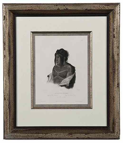 Appraisal: Karl Bodmer Etching Vig XXII Chief of the Cree-Indians Mahsette-Kuinab