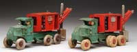 Appraisal: PAIR OF HUBLEY GENERAL DIGGER TRUCKS The classic Mack chasse