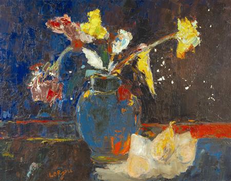 Appraisal: Bernard Lorjou French - Floral Still Life Estimate -