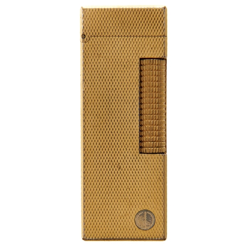 Appraisal: A Dunhill gold plated Rollagas cigarette lighter More Information Minor