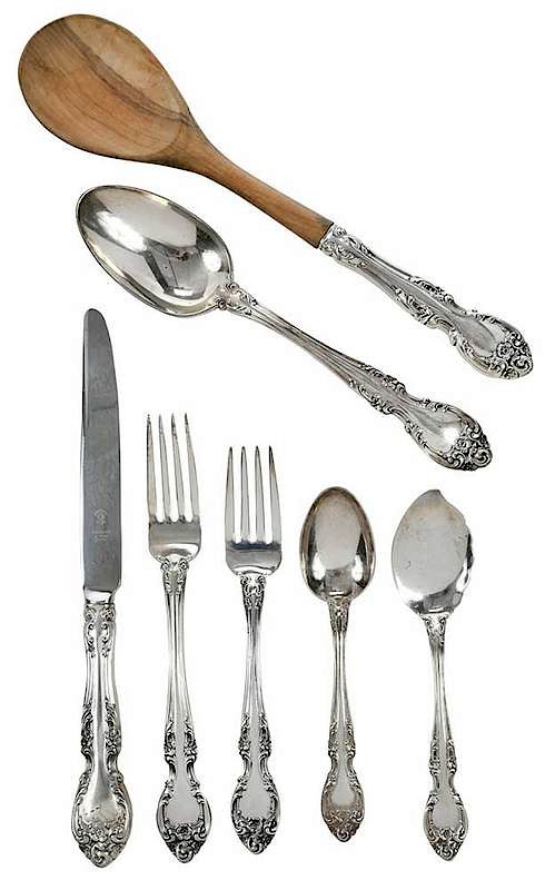 Appraisal: Gorham Melrose Sterling Flatware Pieces American th century including seven