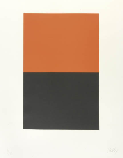 Appraisal: ELLSWORTH KELLY Untitled Color lithograph on Rives BFK paper x