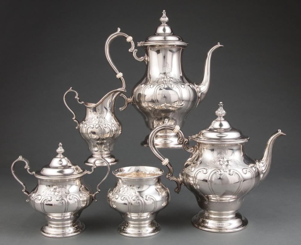 Appraisal: Gorham Chantilly Duchess Sterling Silver Coffee and Tea Service date