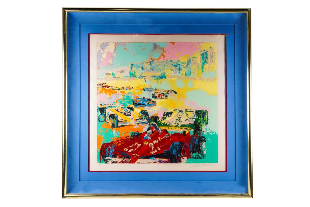 Appraisal: LEROY NEIMAN - RACE CARS serigraph pencil-signed lower right numbered