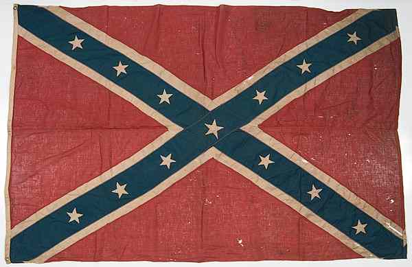 Appraisal: Civil War - Veterans CSA Post-Civil War Flags Including Kentucky