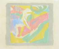 Appraisal: Jacques Villon French - Untitled abstract Lithograph on Japon paper