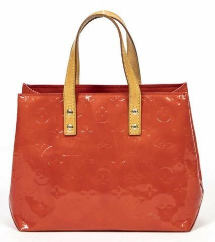 Appraisal: Louis Vuitton Reade PM handbag in red monogram Vernis leather