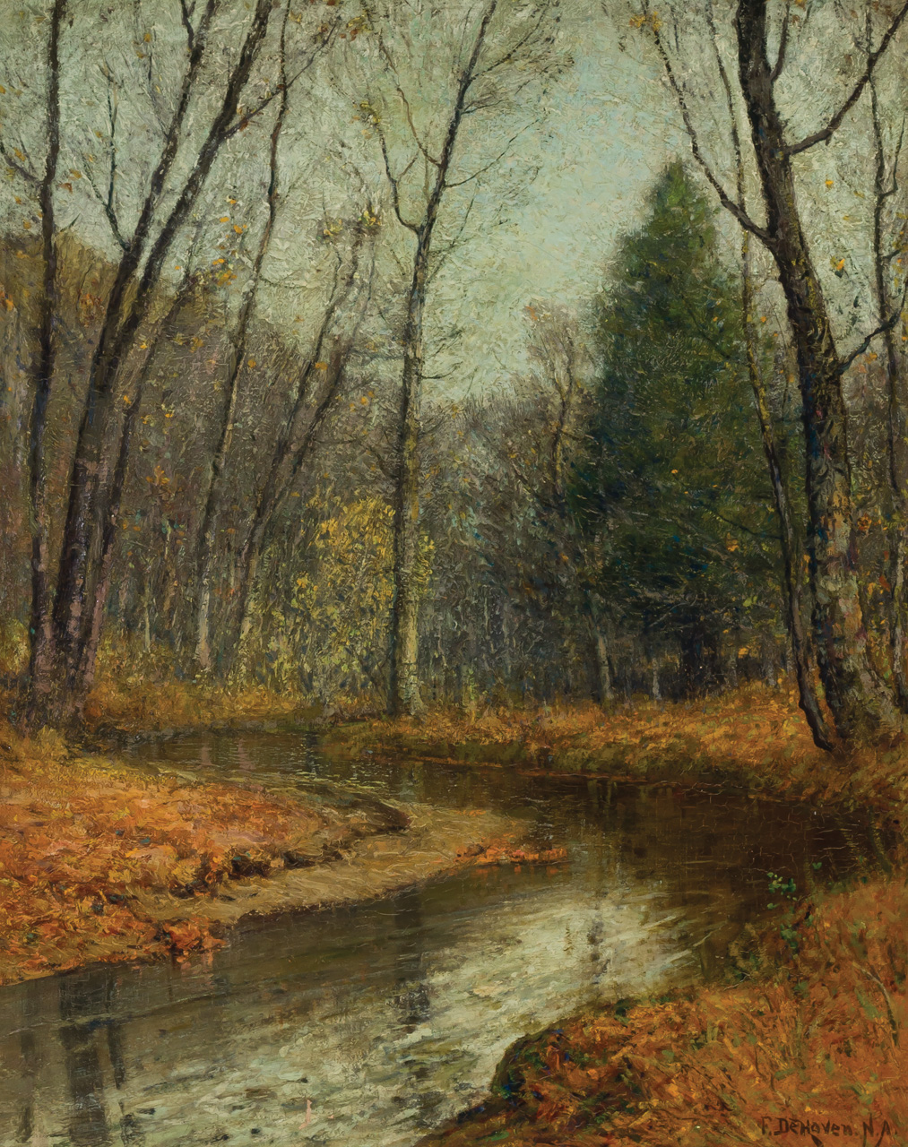 Appraisal: FRANKLIN DE HAVEN American - Autumn Landscape oil on canvas