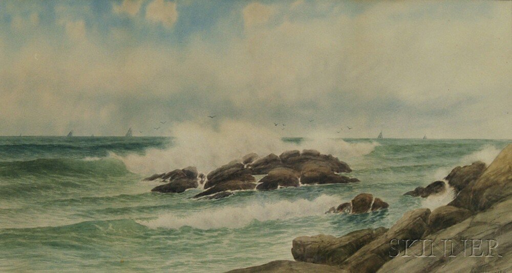 Appraisal: George Howell Gay American - Rocky Shore Signed l r