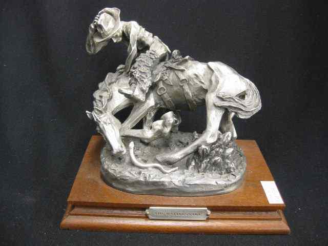 Appraisal: Chilmark Pewter Figurine ''The Rattlesnake'' after Frederic Remington '' on