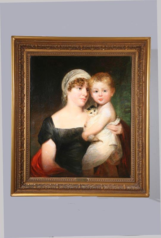 Appraisal: PORTRAIT ATTRIBUTED TO JOHN HOPPNER ENGLAND - Oil on canvas