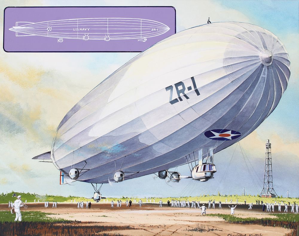 Appraisal: Charles Knotek - US Airship Charles A Knotek American -