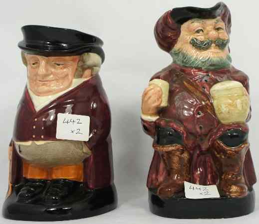 Appraisal: Royal Doulton large Toby Jugs Fallstaff and The Huntsman