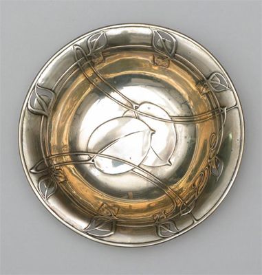 Appraisal: A Liberty Cymric silver dish designed by Archibald Knox circular