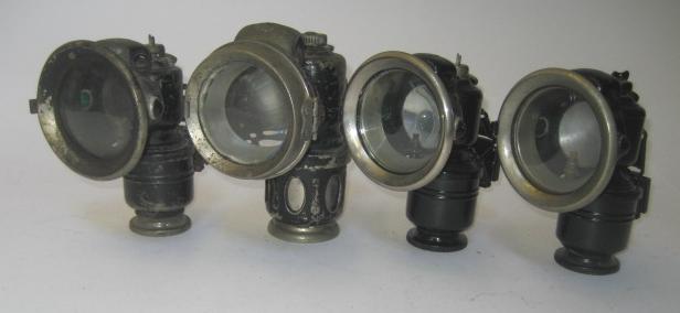 Appraisal: Four Powell Hamner carbide lamps three Panthers and a Chieftain