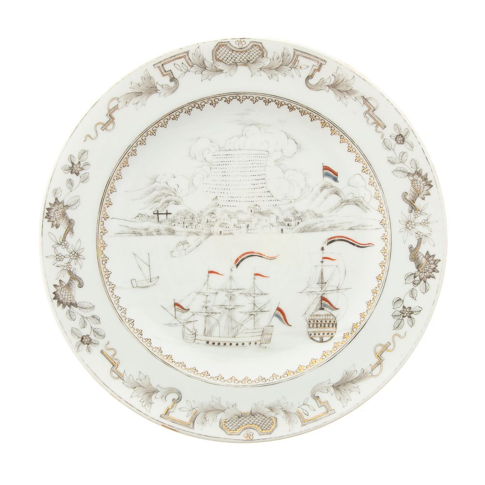 Appraisal: Rare Chinese Export Cape of Good Hope Plate Circa -