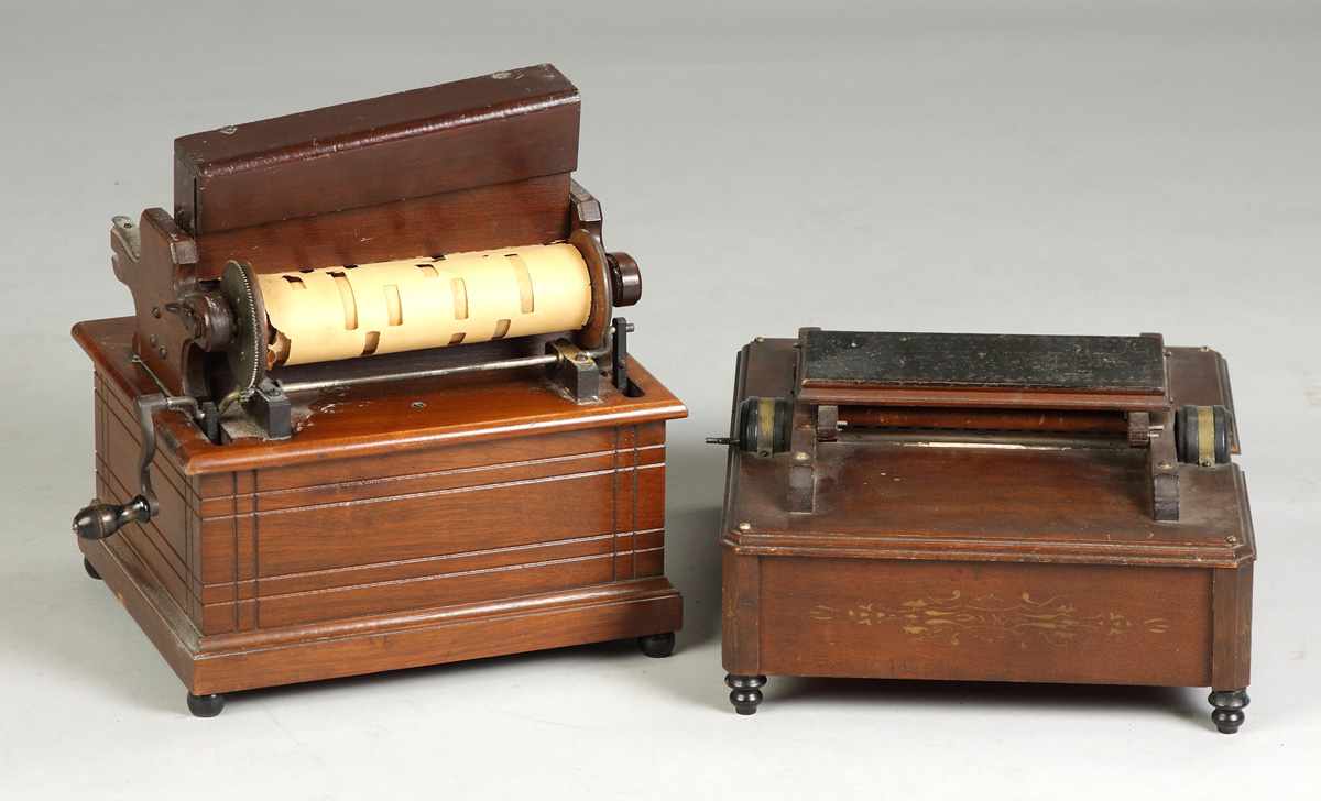 Appraisal: McTamman Roller OrganWalnut case with original stenciling finish Dimensions Ht