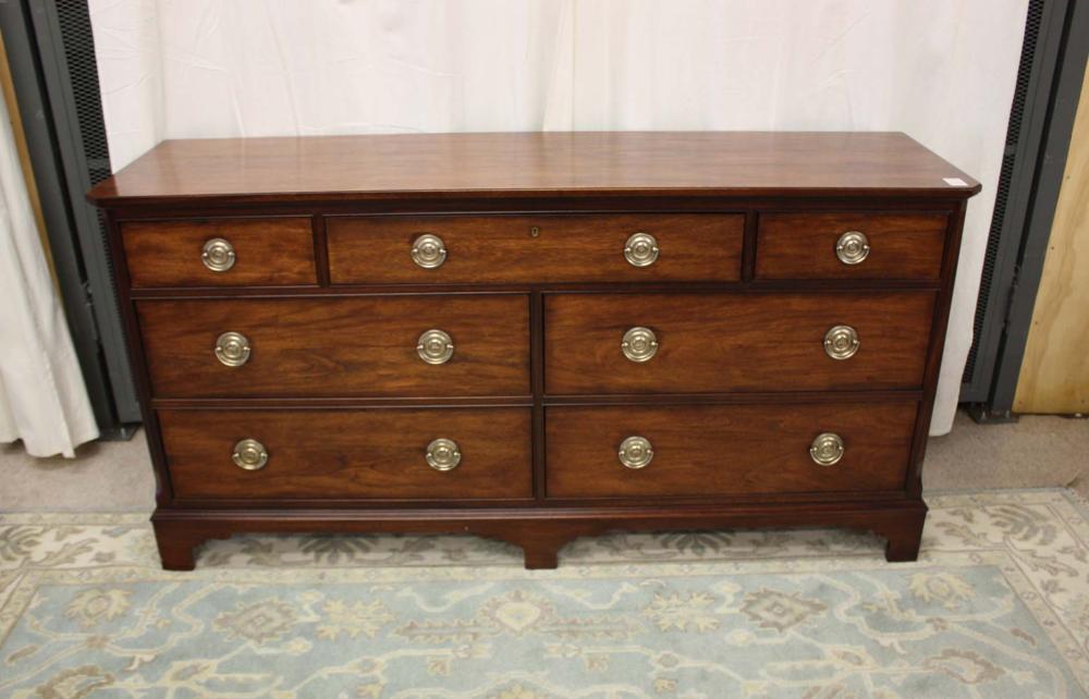 Appraisal: FEDERAL STYLE MAHOGANY SEVEN-DRAWER DRESSER Ethan Allen Interiors Inc 'Newport'