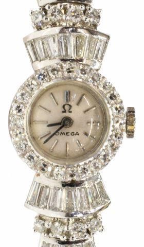 Appraisal: Art Deco style ladies Omega wristwatch platinum case on diamond