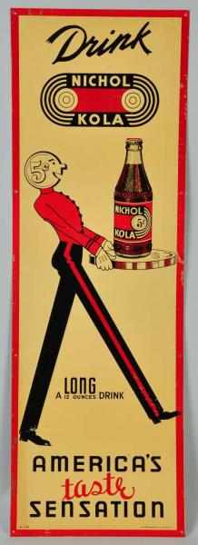 Appraisal: Lot of Embossed Tin Signs Description Includes Nichol Kola and