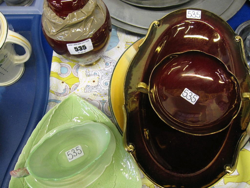 Appraisal: Tray lot comprising assorted Carlton Ware items ginger jar dishes