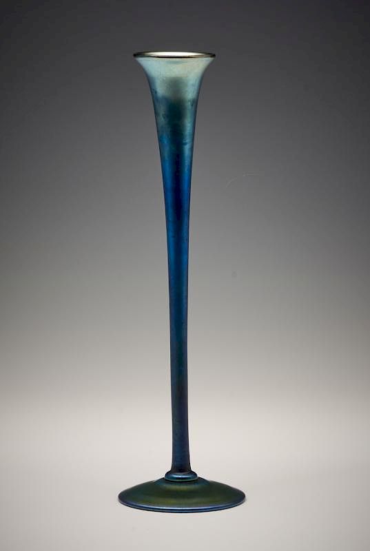 Appraisal: Louis Comfort Tiffany favrile glass tall bud vase Louis Comfort