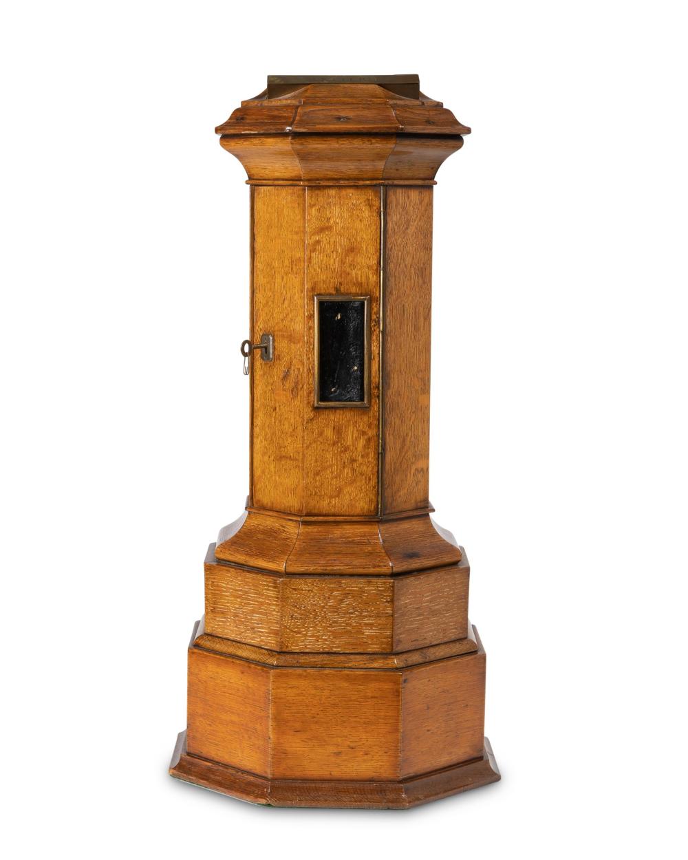 Appraisal: An Edwardian English postal box First-Quarter th Century The oak