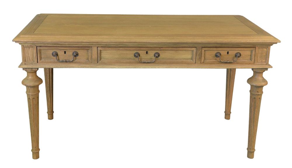 Appraisal: Restoration Hardware Partners Desk having three drawers on each side