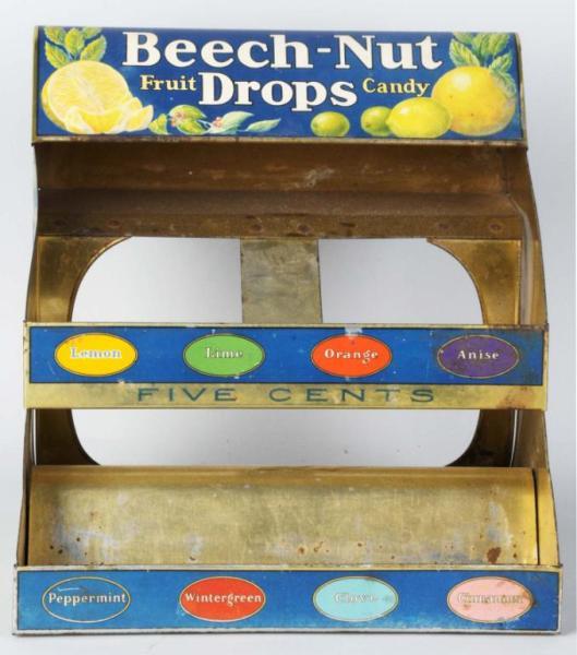 Appraisal: Beech Nut Fruit Drops Candy Display Description Tin Nice color