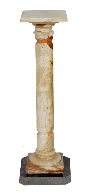 Appraisal: A CLASSICAL STYLE ONYX COLUMN cm high